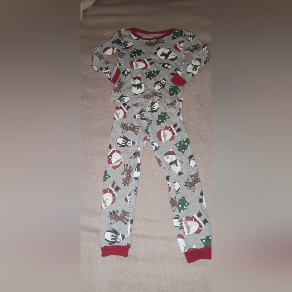 Festive Gray Kids Pajamas